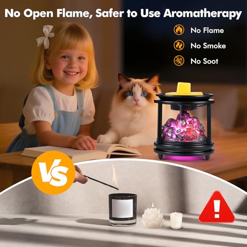 Halloween Skull Wax Melt Warmer - Colorful Skull Scented Candle & Oil Diffuser