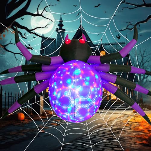 Halloween Inflatables Outdoor Decorations Spider Skeleton Pumpkin Waterproof Yard Decor