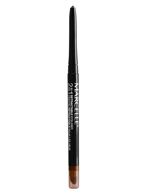 Marcelle 2-in-1 Retractable Eyeliner - Copper, Waterproof & Easy-To-Smudge, 12-Hour Wear, Hypoallergenic