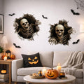 Halloween Skeleton Wall Stickers 3D Spooky Decals for Haunted House & Party Decor