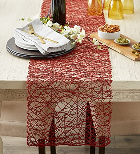 14x72 Inch Woven Paper Table Runner - Spice Holiday & Event Decor