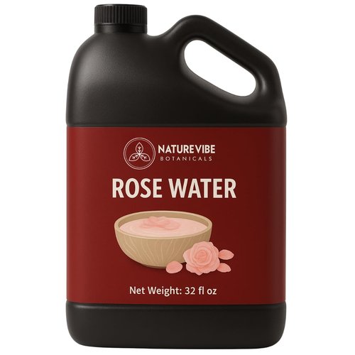 Naturevibe Botanicals Pure Rose Water Toner - Hydrating Facial Mist & Hair Spray | 32 oz, 100% Natural, Alcohol-Free