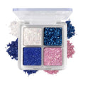 Glitter Eyeshadow Palette 4 Colors Sparkle Long Lasting Waterproof Makeup Kit