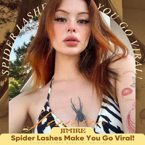E Spider Lash Clusters Wispy Natural Eyelash Extensions 10-16MM - Fluffy, Curly Breeze Lashes, 160Pcs - Variation E