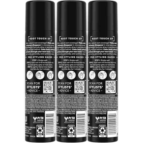 Root Touch-Up Spray Sample Pack - Temporary Hair Color for Gray Roots