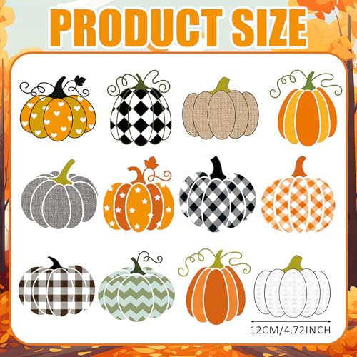 Fall Pumpkin Refrigerator Magnets Set - 30 Bright Halloween Car & Home Decor