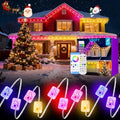 Outdoor RGB LED String Lights with App & Remote Control 100ft Waterproof Christmas Halloween Decor