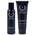 ZEUS Italian Cypress Beard Wash Set for Men, Shampoo & Conditioner Duo with Green Tea & Essential Oils, Hydrates, Softens & Strengthens Beard Hair (Made in USA)