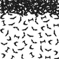 Black Glitter Bat Confetti for Party Decor - 100pcs Halloween & Baby Shower Table Scatter