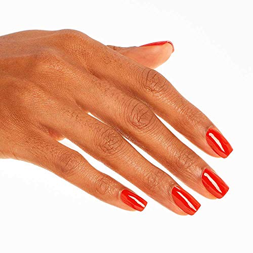 OPI Nail Lacquer - Red-vival City Opaque Bright Red - Long-Lasting Polish