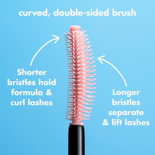 e.l.f. Lash 'N Roll Mascara - Curling Formula for Lifted, Separated Lashes | Vegan, Long-Lasting, Deep Brown