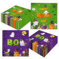 Halloween Ghost Paper Napkins - 50 Pack Cute Boo Ghost Party Decor