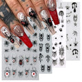 Halloween Nail Stickers 5D Embossed Spider Design Self-Adhesive Set - Variation of THIS listing 9