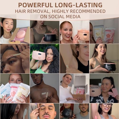 Unscented Hard Wax Beads 1 lb - Full Body Hair Removal, White Variation