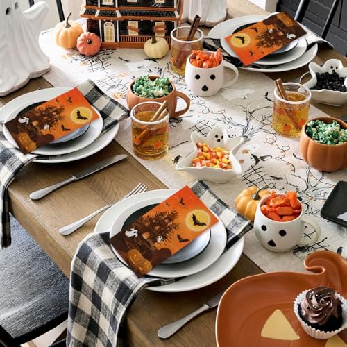 100Pcs Halloween Disposable Paper Napkins Party Decorations Guest Towels