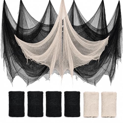 Halloween Creepy Cloth Set - Indoor Outdoor Spooky Decorations 6 Pieces