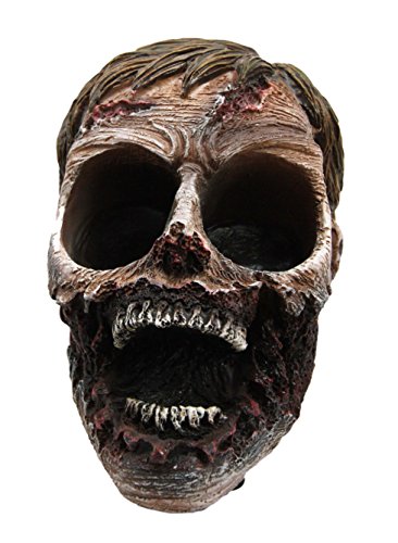 Gory Zombie Head Salt and Pepper Shaker Set Halloween Decor 5.5"