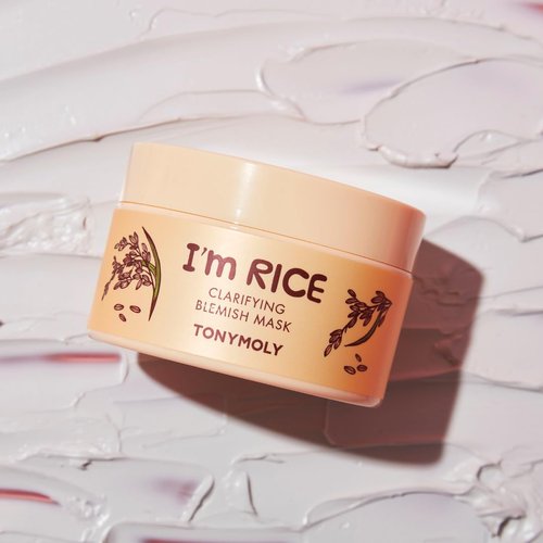 TONYMOLY I'm Rice Clarifying Clay Mask - Detoxifies & Soothes Irritated Skin | 100ml