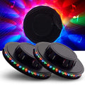Sound Activated Party Lights 2 Pack USB RGB Disco Lights for Parties, Wall Mountable
