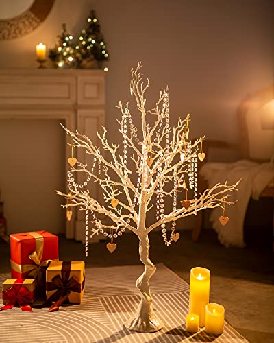 White Artificial Manzanita Tree 3.44ft Decorative Centerpiece for Weddings & Holidays - Variation: White / 3.44ft-1pc