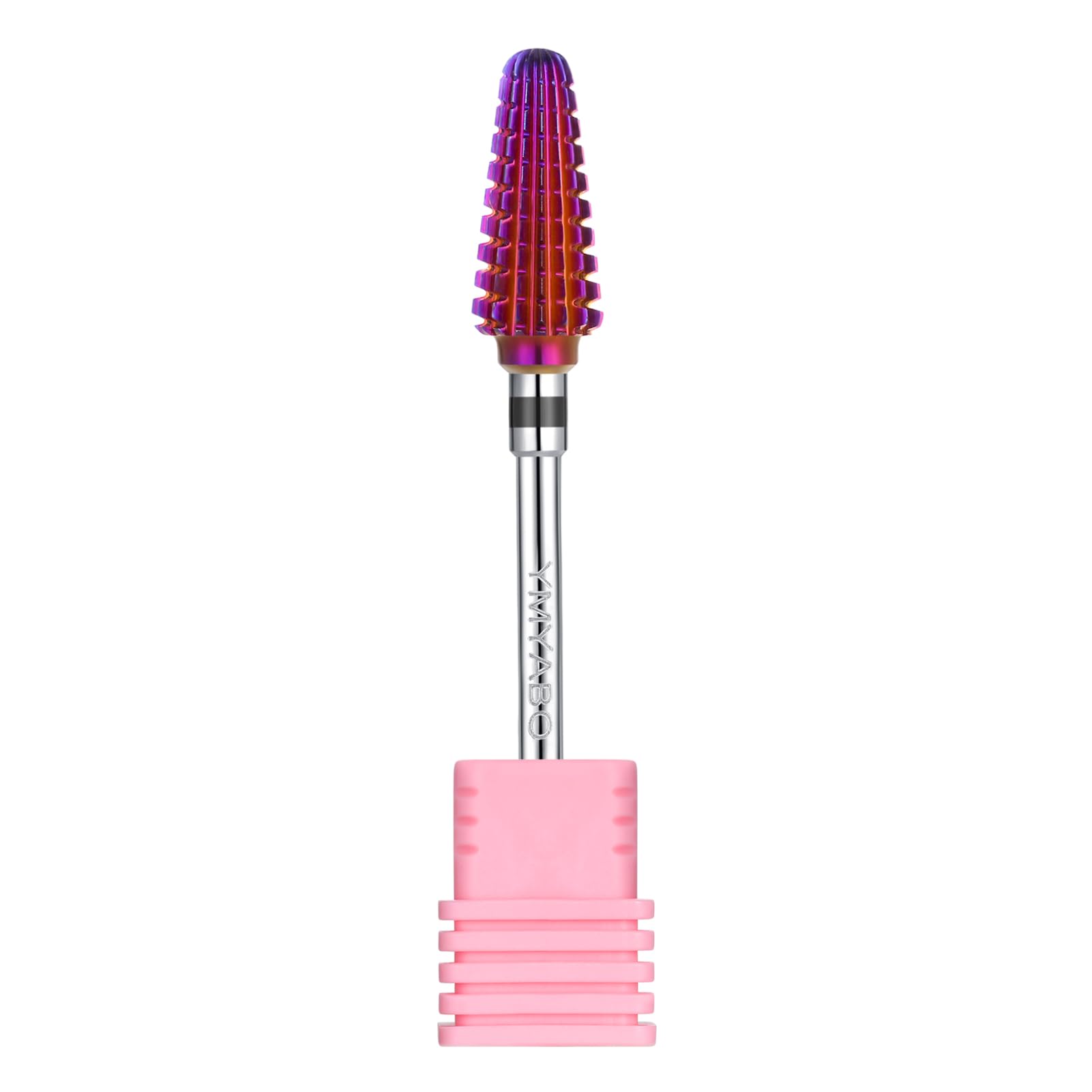 YMYABO Nail Drill Bit,Professional 3/32" Purple Tornado Carbide Tungsten Multifunction Bits， Fast Remove for Hard Gel and Acrylic, Manicure Pedicure Cuticle Nail Polishing Tool-XC