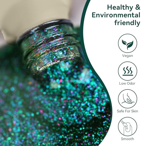 Chameleon Gel Nail Polish Kit - Sparkly Shiny UV Light Cure Long Lasting 15ML - Variation 1