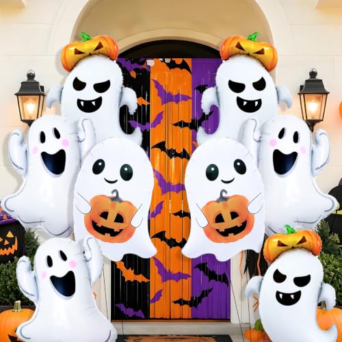 Halloween Foil Balloons Ghost Pumpkin Mylar Decorations Party Supplies