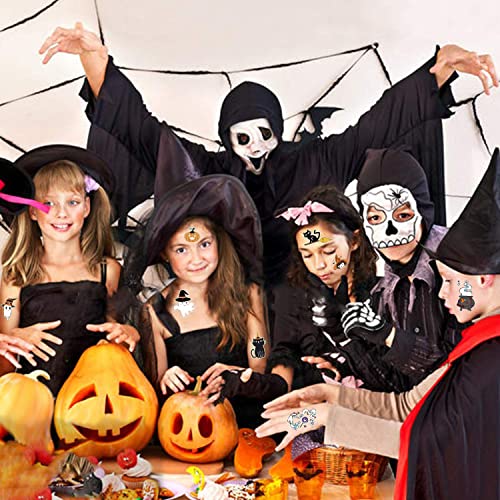 Glow Halloween Temporary Tattoos - 10 Sheets Kids Party Favors & Decorations