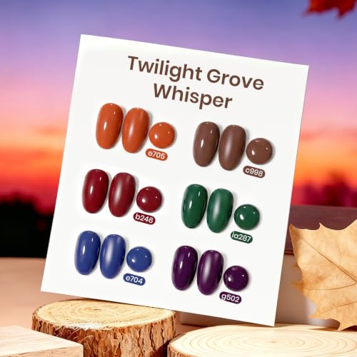 Beetles Fall Gel Polish Set Twilight Grove Whisper - Creme Variation
