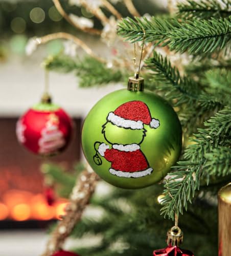 Mixed 34-Piece Christmas Ornament Set - Lime Green, Red & White Tree Decor - Variation of THIS listing