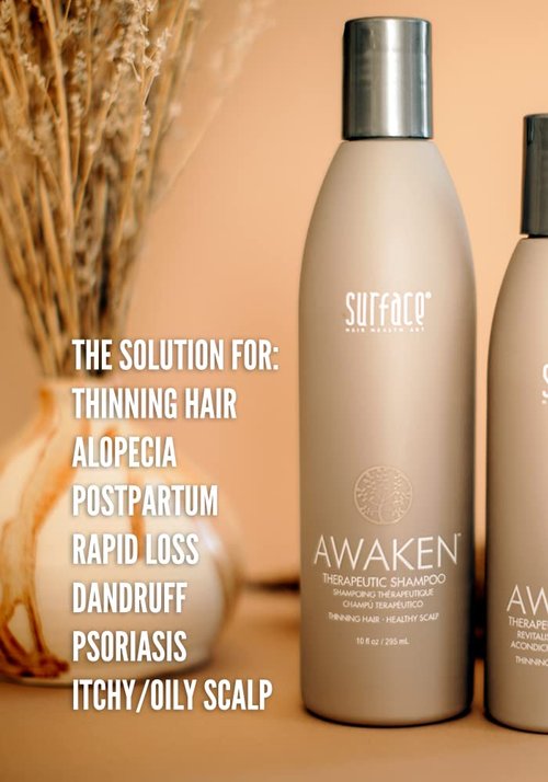 Surface Hair - Awaken Therapeutic Shampoo | Natural Formula for Thinning Hair & Healthy Scalp