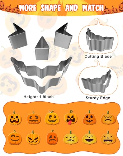 Pumpkin Carving Kit Tools with Stainless Steel Stencils & Accessories - Variation 23