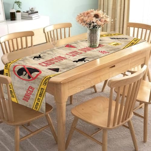 Dinosaur Party Table Runner - Prehistoric Birthday Decorations, 12x72 Inches - Variation of THIS listing