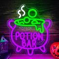 Potion Bar Halloween Neon Sign Witch Neon LED Wall Decor Dimmable USB Powered