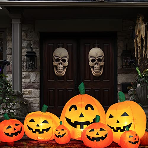 Halloween Inflatable Pumpkins Yard Decoration - Lighted Blow Up 8 Feet - Variation of 7 Halloween Pumpkin