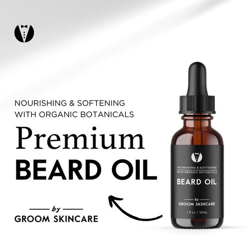 GROOM Forest Scented Beard Oil - Woodsy Conditioner & Moisturizer | Lightweight, Non-Greasy Formula | 1 oz