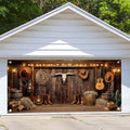 Western Cowboy Garage Door Cover Banner Decorations Backdrop - Wild West 8x7FT - Multi1