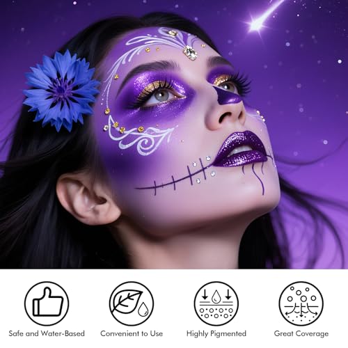 14 Colors Water-Based Face & Body Painting Kit - Multicolor