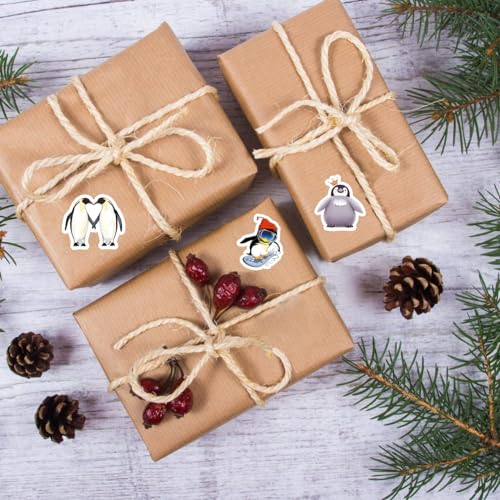 Penguin Stickers Set - 500 Self-Adhesive Cartoon Decals for Crafts & Decoration