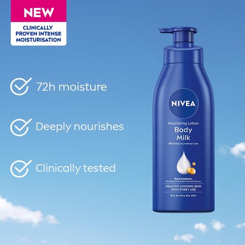 Nivea Nourishing Body Milk Lotion - Rich Hydration for Very Dry Skin | 400ml