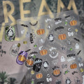 Halloween Ghost Pumpkin Nail Art Stickers 5D Embossed Self-Adhesive Nails