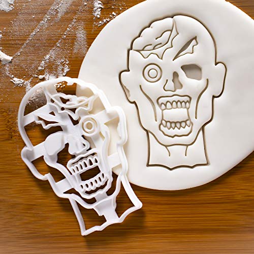Set of 3 Zombie Cookie Cutters - Horror Design Baking Tools for Cookies & Fondant
