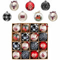 Christmas Ball Ornaments Set - 16 Pack 3.15 Inch Shatterproof Holiday Decorations