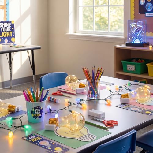 Halloween Light Bulb Party Favors - 12 Pack Decorative String Lights