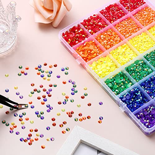 Rhinestones Kit 21000pcs Flatback Resin Embellishments for Crafts - Variation #3