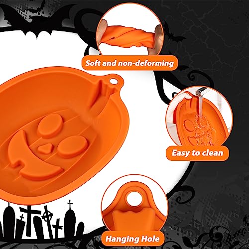 Halloween Pumpkin Cake Pan Silicone Mold 8 Inch Jack O Lantern Bakeware