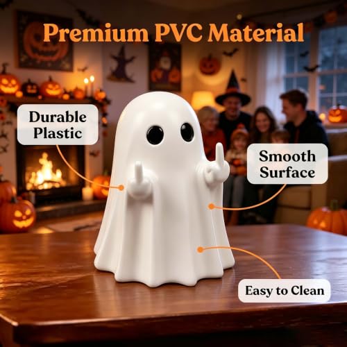 Halloween Ghost Figurine - Funny Cute Spooky Halloween Decor Ornament