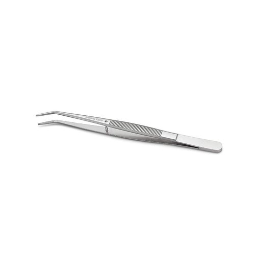 Stainless Steel Tweezers, with Curved Serrated Tip Multipurpose Sewing Machine Tweezers Forceps for Craft Repairing (5PCS)