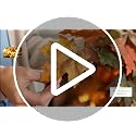 Fall Garland with Maple Leaves Pumpkins Burlap Bows Berries 6FT