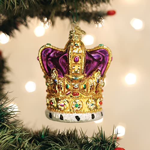 Royal Crown Christmas Ornament - Handcrafted Glass Holiday Tree Decoration